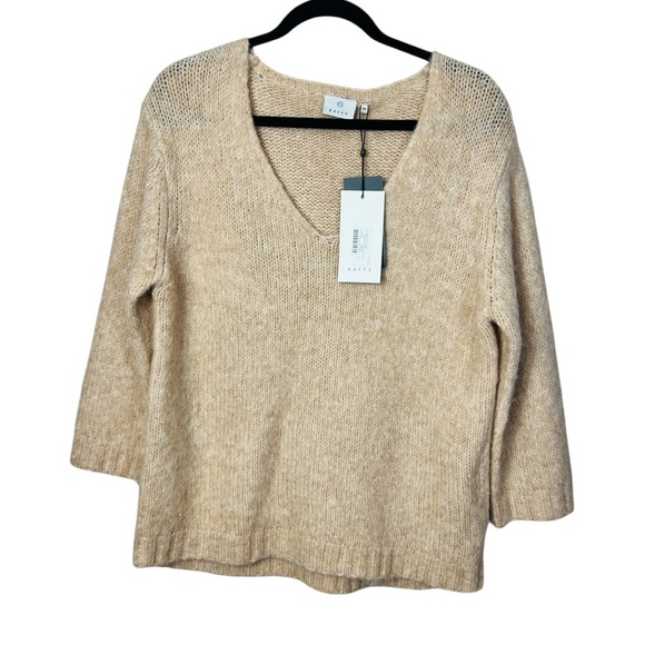 Kaffe KAalioma Smoke Gray Pullover sweater Wool Blend women size M - Picture 6 of 15